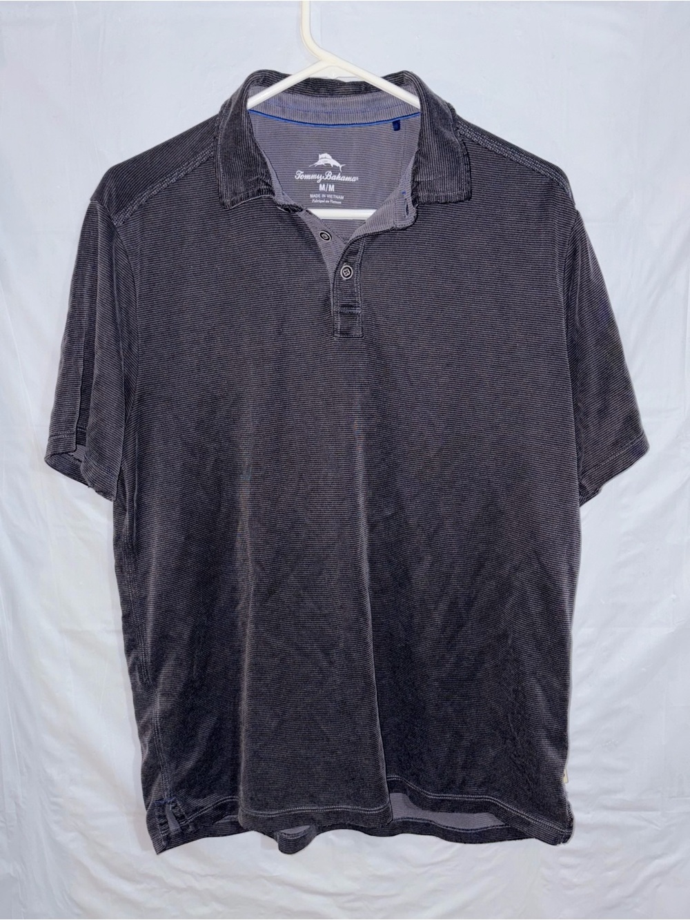Tommy Bahama Men’s Polo Shirt - Charcoal Gray